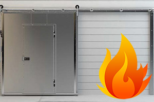 Откатные холодильные двери противопожарные AISI304 EI30 EI60 Ирбис